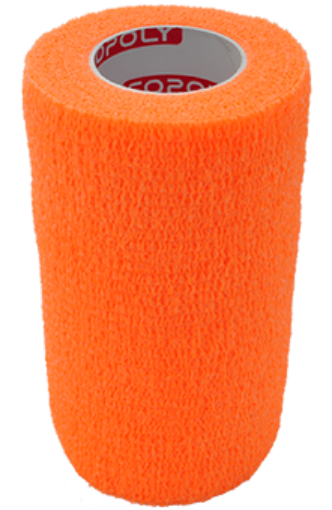 Bild på Självhäftande elastisk bandage 10 cm - ORANGE