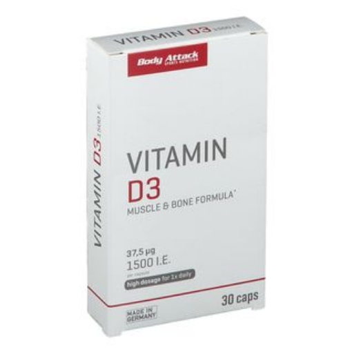 Bild på Vitamin D3 - 30 kapslar Body Attack