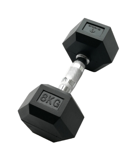 Bild på Hexagonformad hantel 8kg - Dumbbell