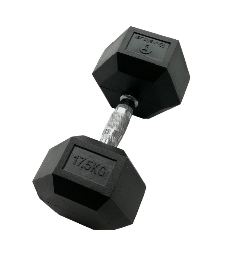 Bild på Hexagonformad hantel 17.5 kg - Dumbbell