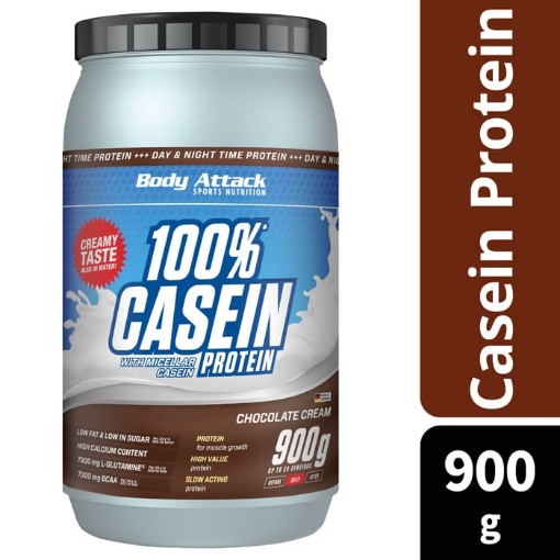 Bild på CASEIN PROTEIN 100% - 900G CHOKLAD BODY ATTACK