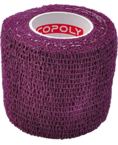 Bild på Självhäftande elastisk bandage 5 cm - Burgundy