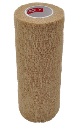 Bild på Självhäftande elastisk bandage 15 cm - Beige