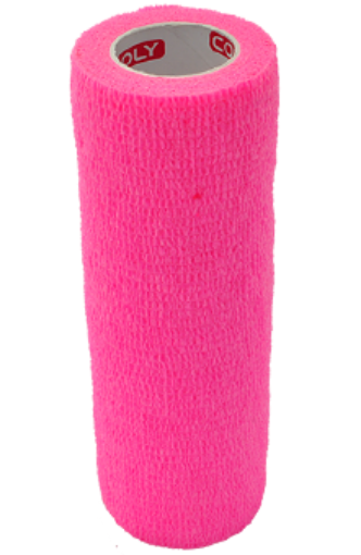 Bild på Självhäftande elastisk bandage 15 cm - Rosa