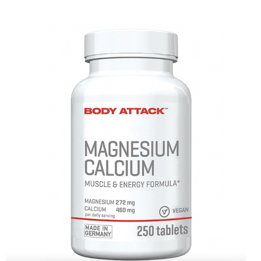 Bild på Magnesium + Kalcium - 250 tabletter Body Attack