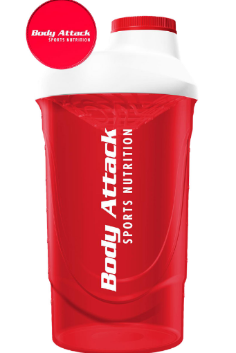 Bild på RÖD-VIT SHAKER 600 ML BODY ATTACK