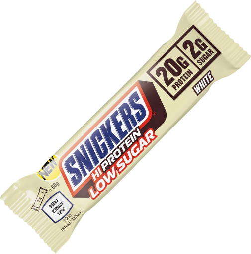 Bild på Snickers White Low Sugar High Protein Bar 57g - Vit Choklad