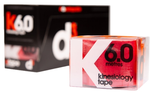 Bild på K6.0 Kinesiologitejp Röd 5 cm x 6 m - d3Tape