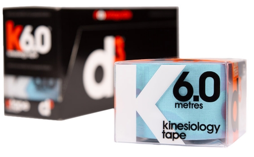 Bild på K6.0 Kinesiologitejp Isblå 5 cm x 6 m - d3Tape