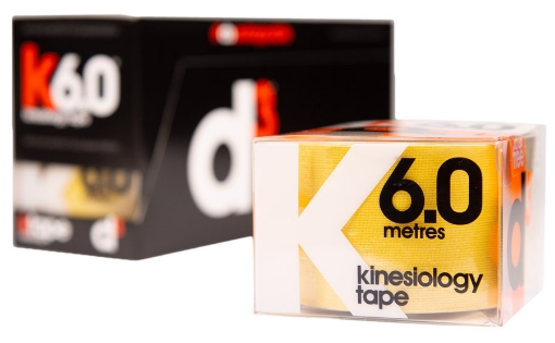 Bild på K6.0 Kinesiologitejp Gul 5 cm x 6 m - d3Tape